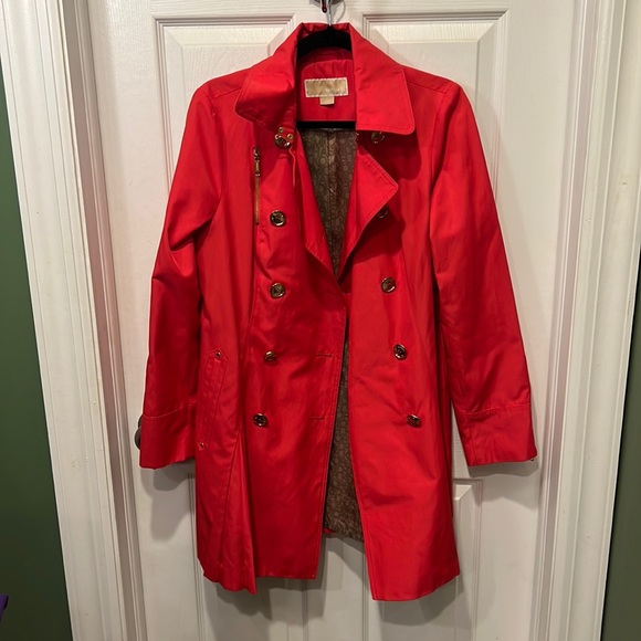 MICHAEL Michael Kors Jackets & Blazers - MICHAEL Michael Kors Red Trench Coat!